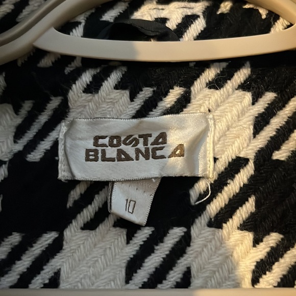 Costa Blanca Black and White Size 10 Ladies Jacket - Picture 2 of 3